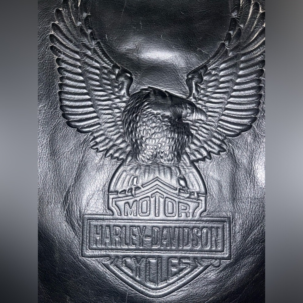 Harley Davidson Men’s Leather Vest Size Medium Excellent